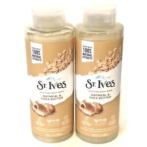St Ives Soothing Body Wash Oatmeal &‎ Shea Butter Plant Based 16 fl oz 2pk